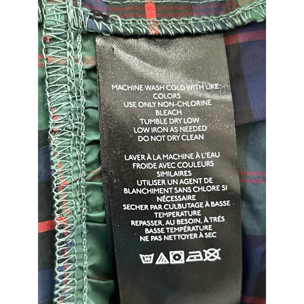 Urban Outfitters Midi Skirt Rainee Tiered Green Plaid Preppy Vacay Small New